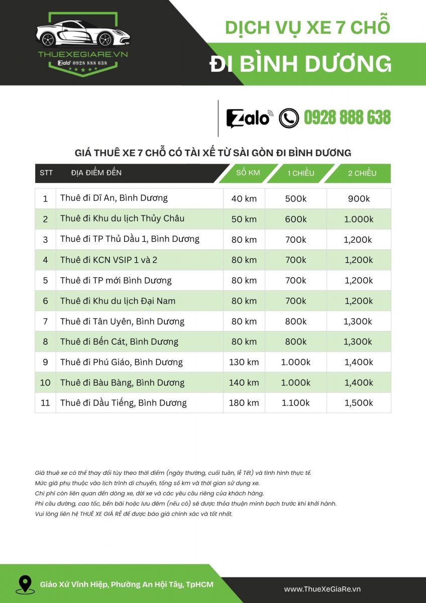 cho thuê xe 7 chỗ đi Bình Dương, thuê xe 7 chỗ Bình Dương, thuê xe 7 chỗ TPHCM đi Bình Dương, thuê xe du lịch 7 chỗ đi Bình Dương, thuê xe gia đình đi Bình Dương,