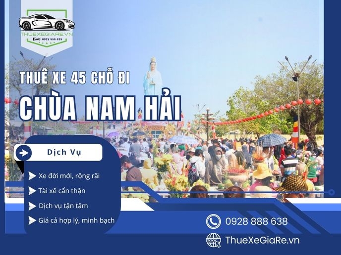 Thuê xe 45 chỗ đi Chùa Nam Hải